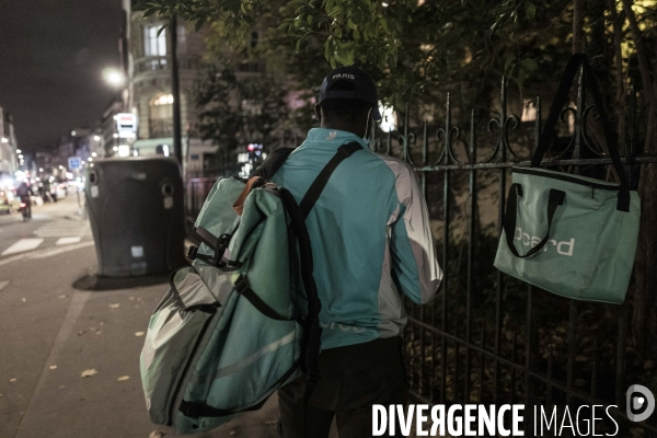 Livreurs à vélo