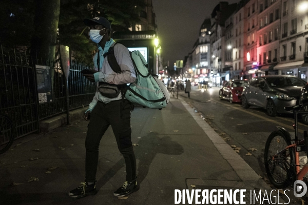 Livreurs à vélo