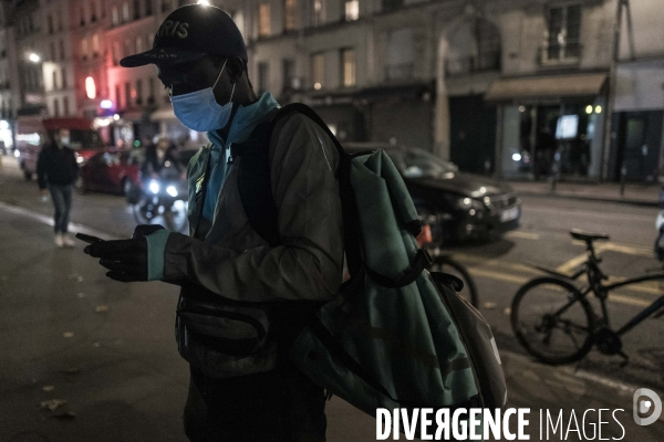 Livreurs à vélo