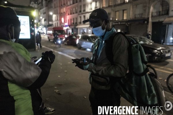 Livreurs à vélo