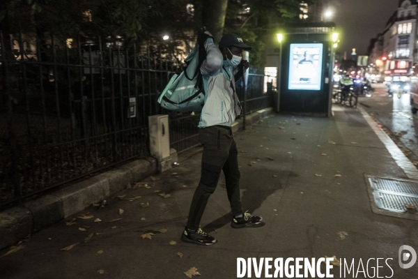 Livreurs à vélo