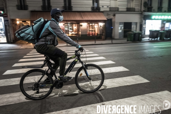 Livreurs à vélo