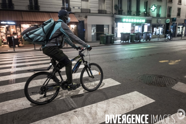 Livreurs à vélo