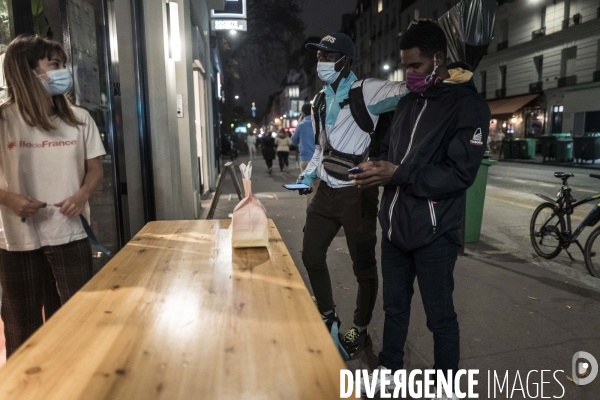 Livreurs à vélo