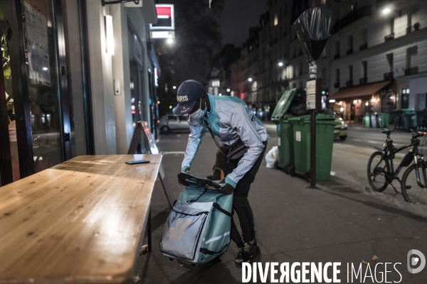 Livreurs à vélo