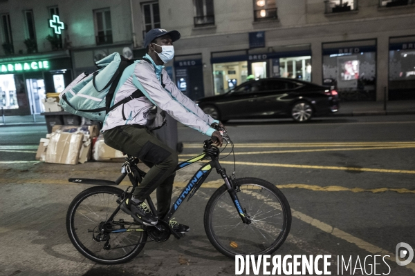 Livreurs à vélo