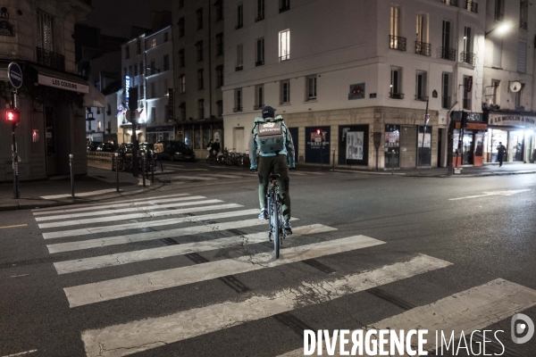 Livreurs à vélo