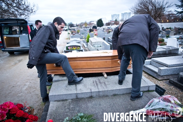 Cimetière et enterrement en banlieue parisienne