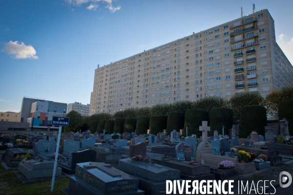 Cimetière et enterrement en banlieue parisienne