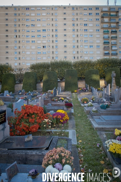 Cimetière et enterrement en banlieue parisienne