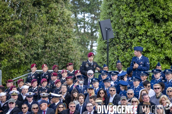 Trump et Macron commémorent le D-DAY à Colleville-sur-Mer