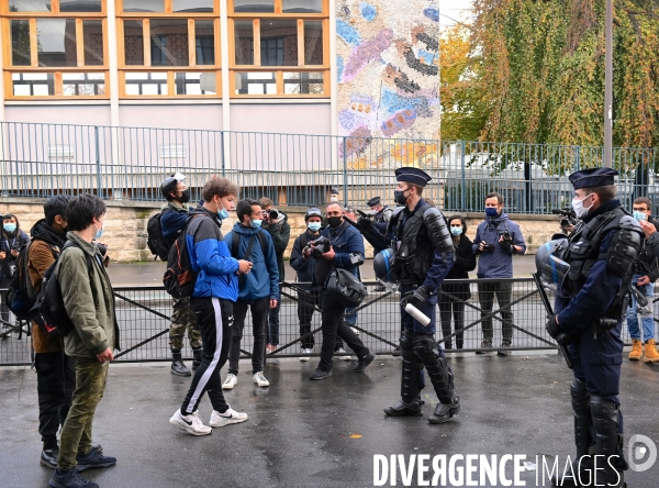 Blocage lycéen pour dénoncer les conditions sanitaires