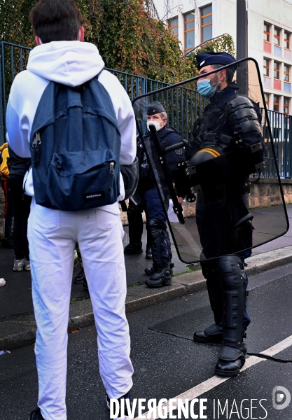 Blocage lycéen pour dénoncer les conditions sanitaires