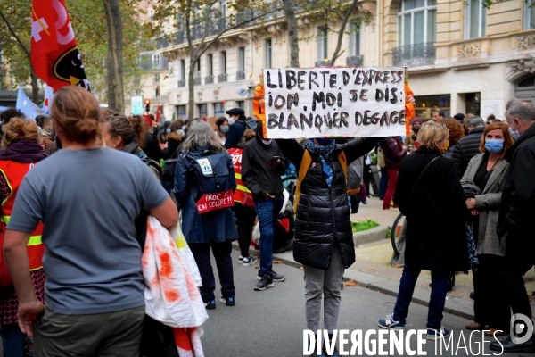 Manifestation des enseignants pour dénoncer les conditions sanitaires