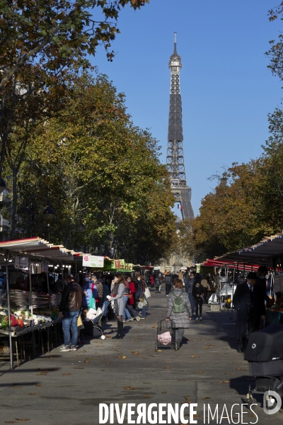 Marché à Paris sous confinement