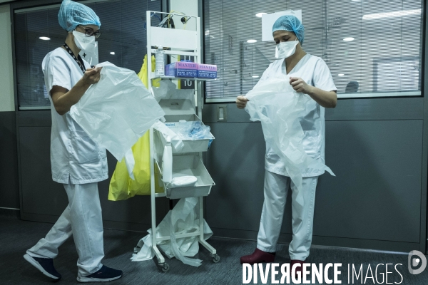 Service réanimation du Centre Hospitalier d Argenteuil.