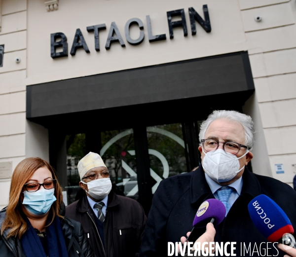 Devant le Bataclan le 13 novembre 2020