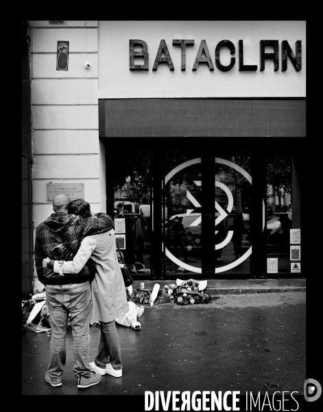 Devant le Bataclan le 13 novembre 2020