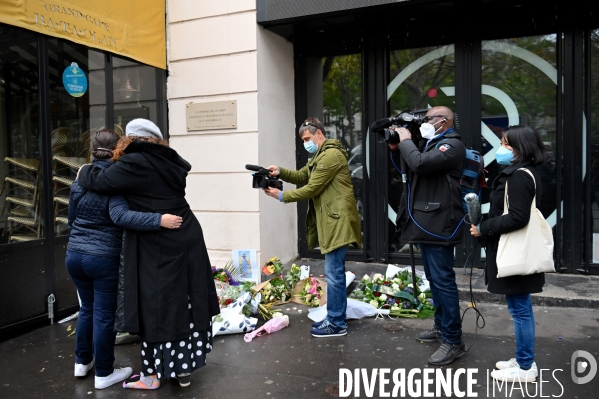 Devant le Bataclan le 13 novembre 2020