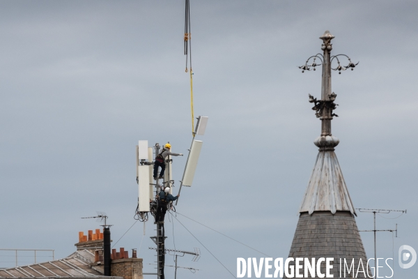 Pose d antennes 5G