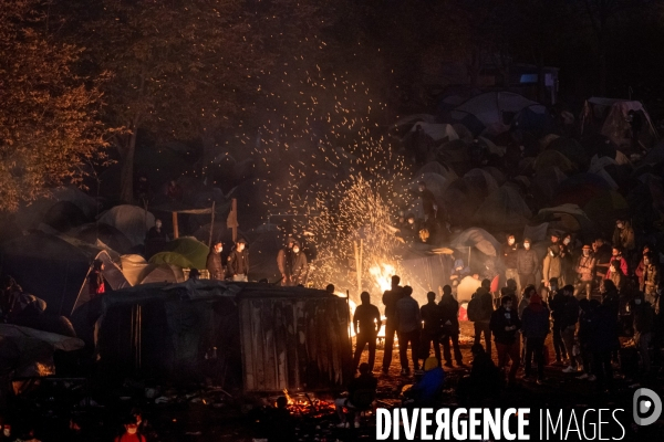 Evacuation du camp de migrants de Saint-Denis.