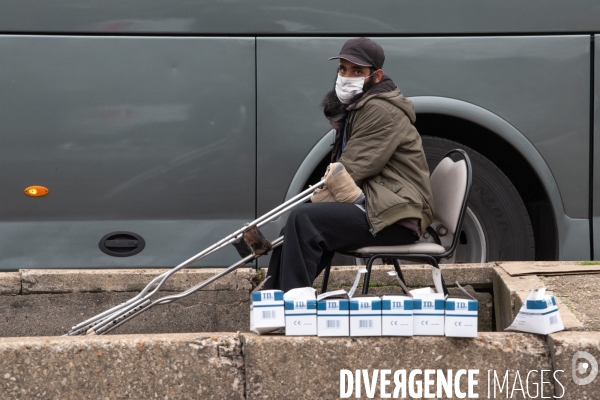 Evacuation du camp de migrants de Saint-Denis.