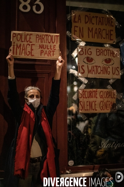 Manifestation contre le projet de loi  Securité Globale 