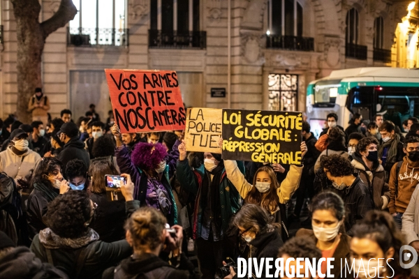 Manifestation contre le projet de loi  Securité Globale 