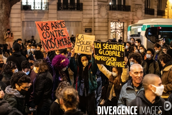 Manifestation contre le projet de loi  Securité Globale 