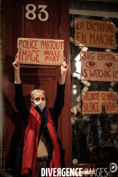 Manifestation contre le projet de loi  Securité Globale 