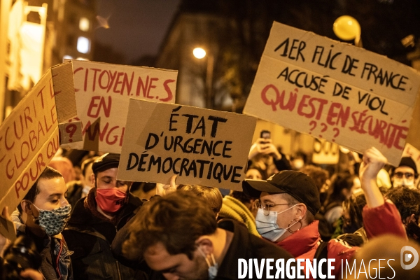 Manifestation contre le projet de loi  Securité Globale 