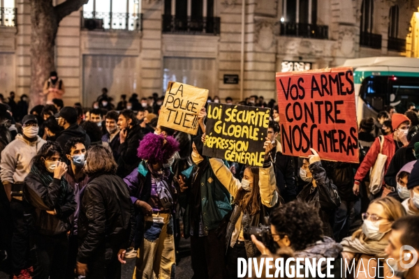 Manifestation contre le projet de loi  Securité Globale 