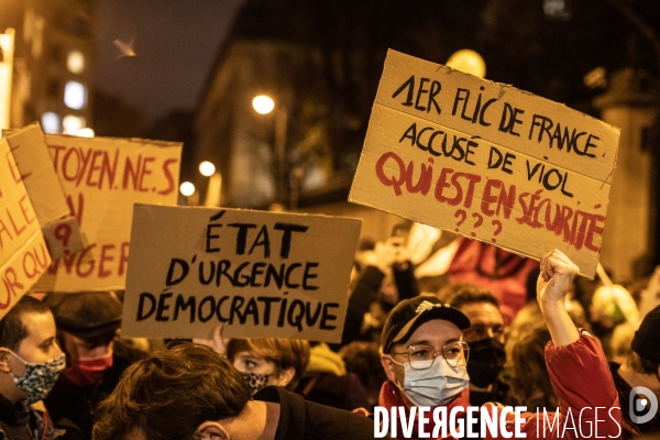 Manifestation contre le projet de loi  Securité Globale 