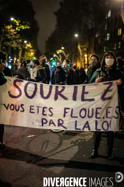 Manifestation contre le projet de loi  Securité Globale 