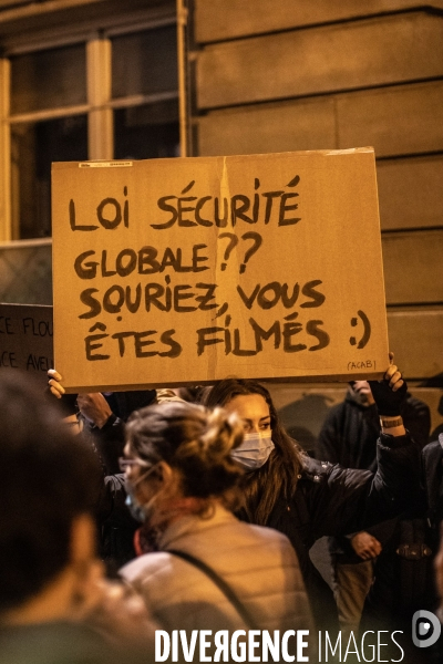 Manifestation contre le projet de loi  Securité Globale 