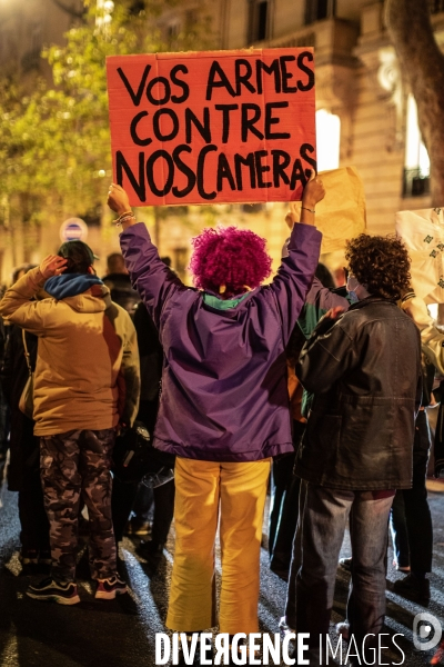 Manifestation contre le projet de loi  Securité Globale 