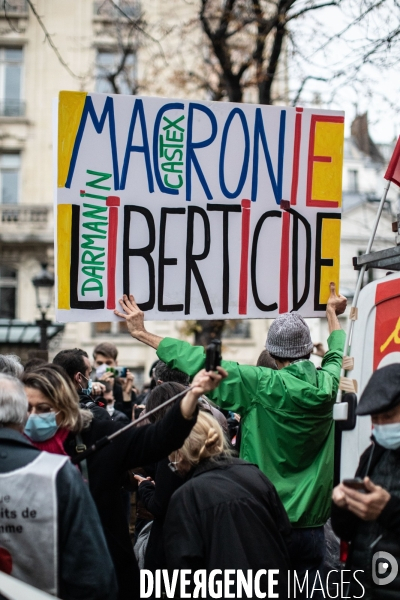 Manifestation contre le projet de loi  Securité Globale 