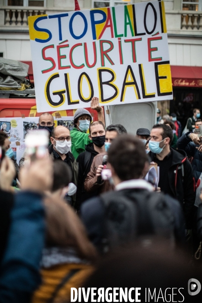 Manifestation contre le projet de loi  Securité Globale 