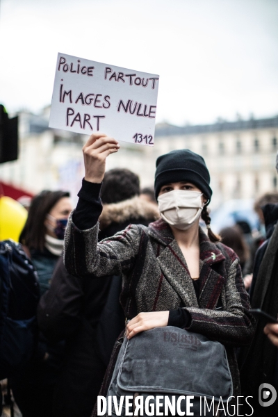 Manifestation contre le projet de loi  Securité Globale 