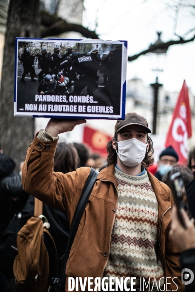 Manifestation contre le projet de loi  Securité Globale 