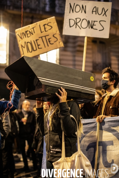 Manifestation contre le projet de loi  Securité Globale 