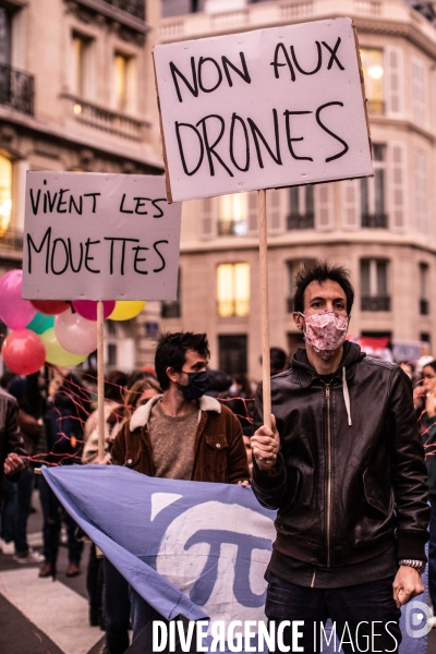 Manifestation contre le projet de loi  Securité Globale 