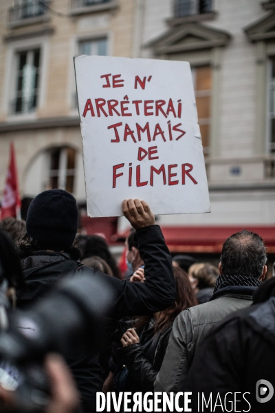 Manifestation contre le projet de loi  Securité Globale 