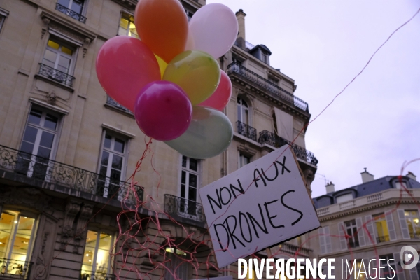 Manifestation contre le projet de loi sur la securité globale. Demonstration against the proposed  overall security  bill,