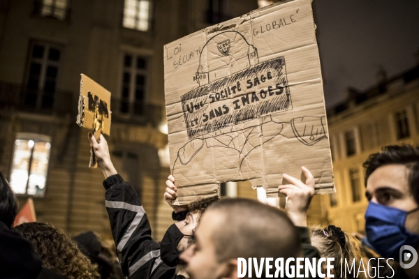 Manifestation contre la loi  sécurité globale 