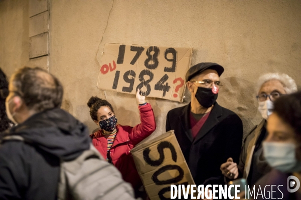 Manifestation contre la loi  sécurité globale 