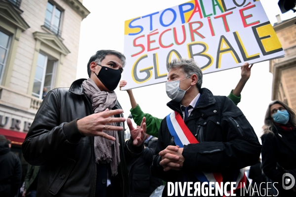 Manifestation contre le projet de loi Securité Globale