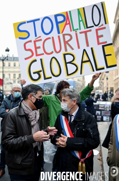 Manifestation contre le projet de loi Securité Globale