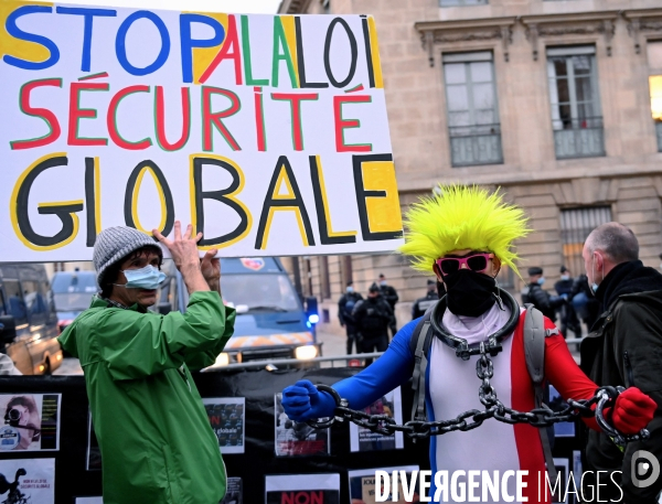 Manifestation contre le projet de loi Securité Globale