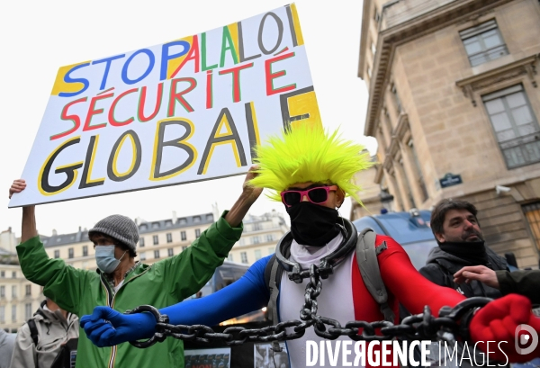 Manifestation contre le projet de loi Securité Globale